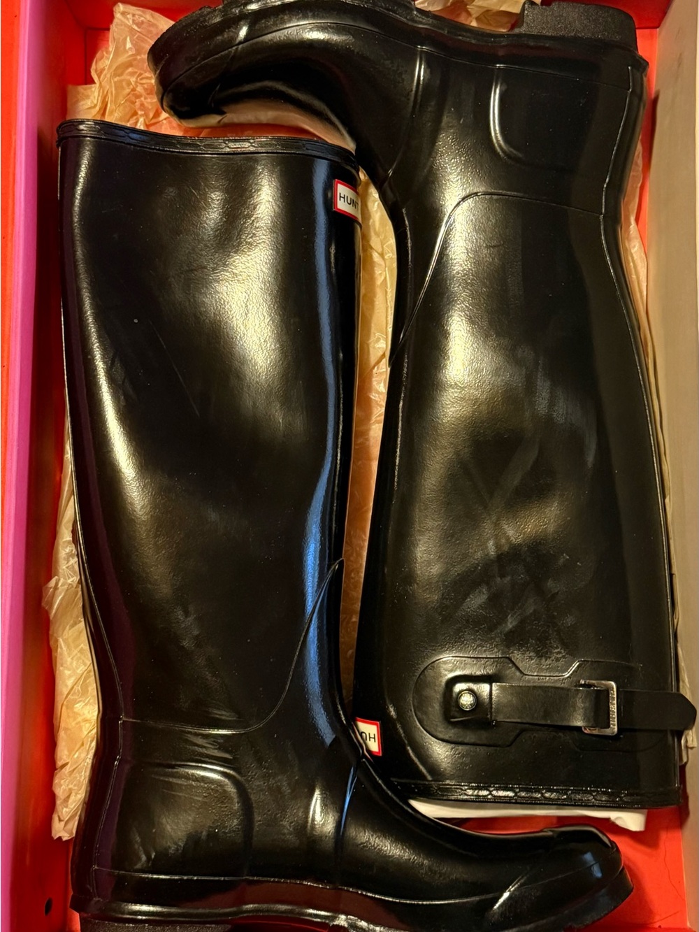 Hunter Glossy Black Tall Rain Boot
